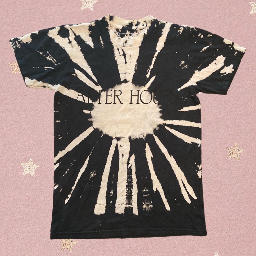 Authentic The Weeknd After Hours XO Black / White Tie Dye Tee
